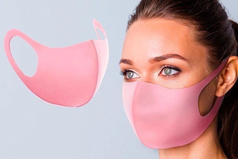 Pink / Grey Re-Usable Face Masks
