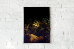 Mona Lisa Paint Splat Print. All sizes